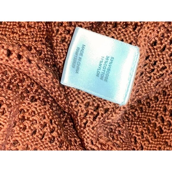 NWTHouse of Harlow 1960 REVOLVE Naomh Crochet Mix MaxiDress in Rust  S Small Wom - Picture 12 of 14